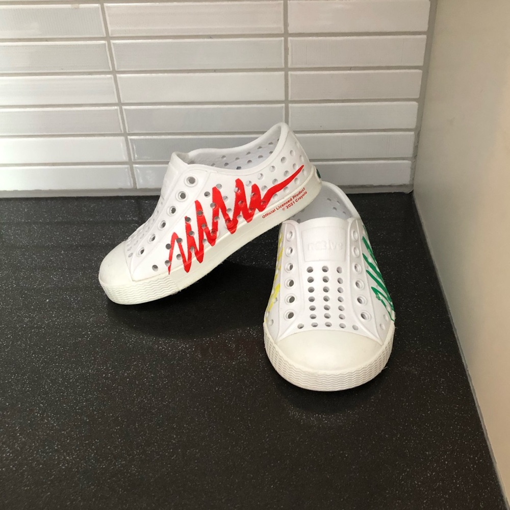 Native / Crayola collab Jefferson toddler shoes